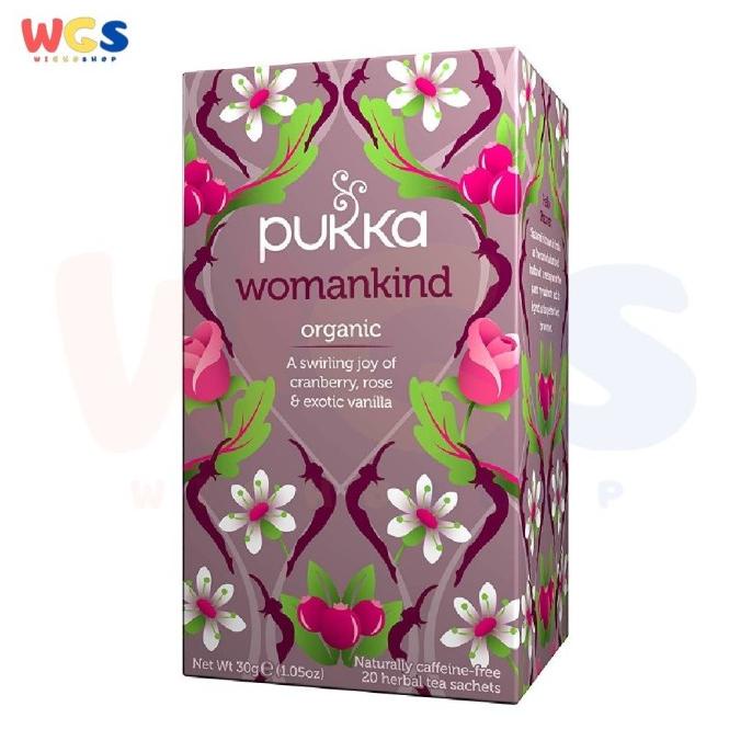 

Pukka Womankind Organic Herbal Tea Cranberry & Rose 20 Sachets 30g