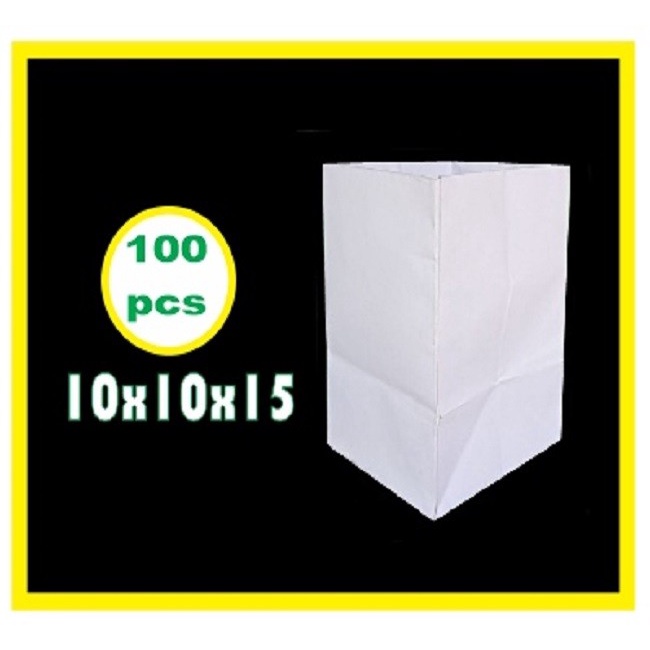 

Tas Kertas Paperbag Souvernir Paper Bag Kantong Putih Polos 100pcs