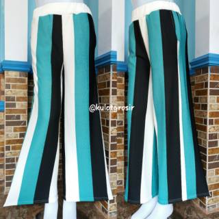  PALING LAKU Celana  kulot  Motif SALUR Mat crepe bahan  