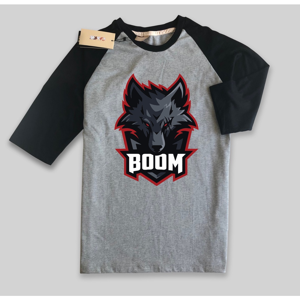 Kaos Raglan Esports Boom New Logo