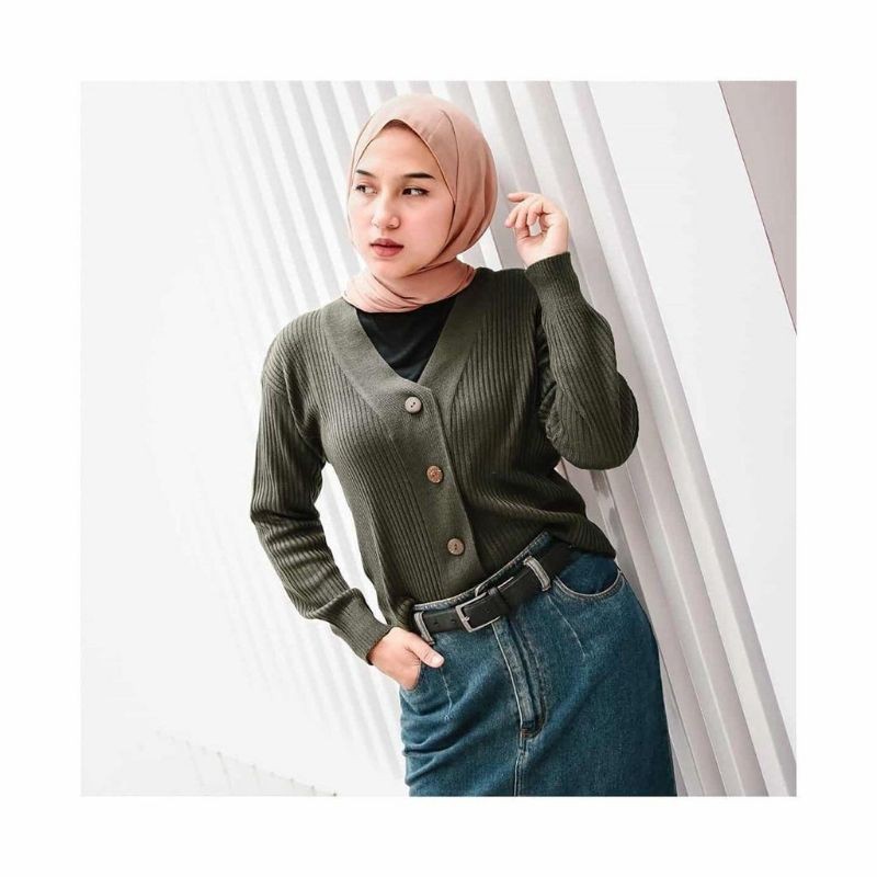 Strada cardi outer atasan wanita fashion kekinian