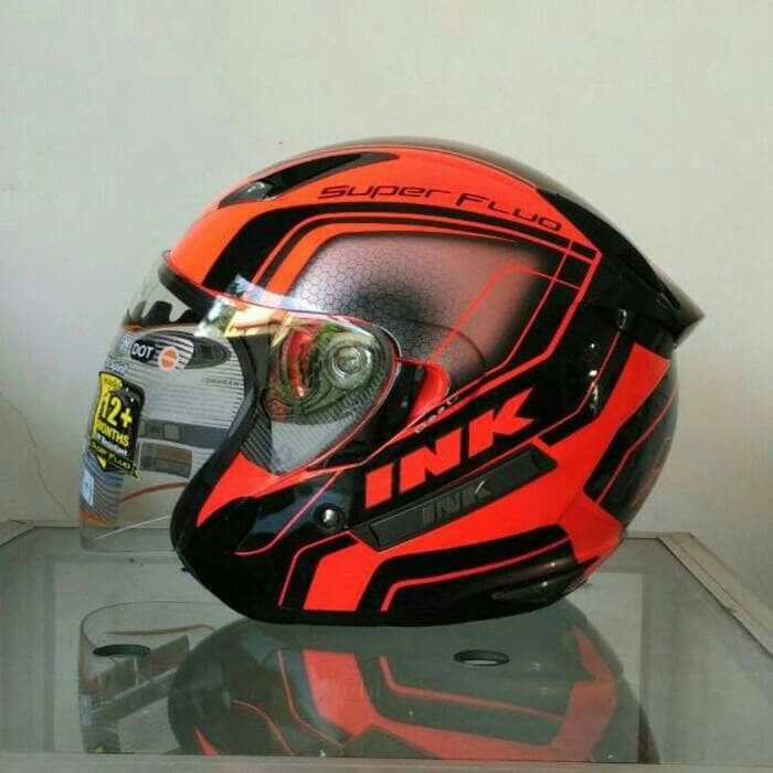 Helm INK METRO SUPER GLO FLUO DOUBLE VISOR