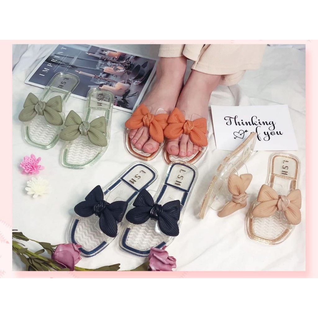 Sandal Wanita Sendal Selop Pita Kembang Sendal Murah Sendal Terbaru Sendal Cewe Haikal Fashion Store
