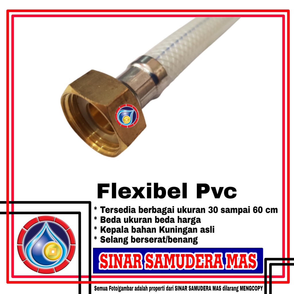 Jual Slang Flexibel Pvc 30 cm KUNINGAN Selang flexibel Shower Slang shower flexibel Shopee