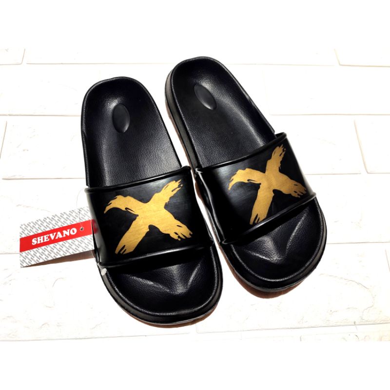 sandal slop pria shevano motif xtreme sandal slide