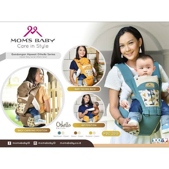 Harga Moms Baby Gendongan Bayi Hipseat Bayi Othello Series MBG 2016