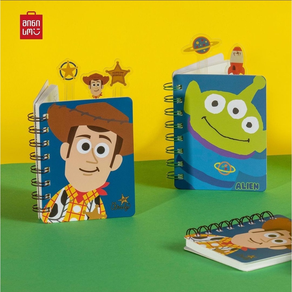 

MINISO official! wirebound note book. MINIONS / TOY STORY Buku tulis lucu miniso & murah. Ready surabaya