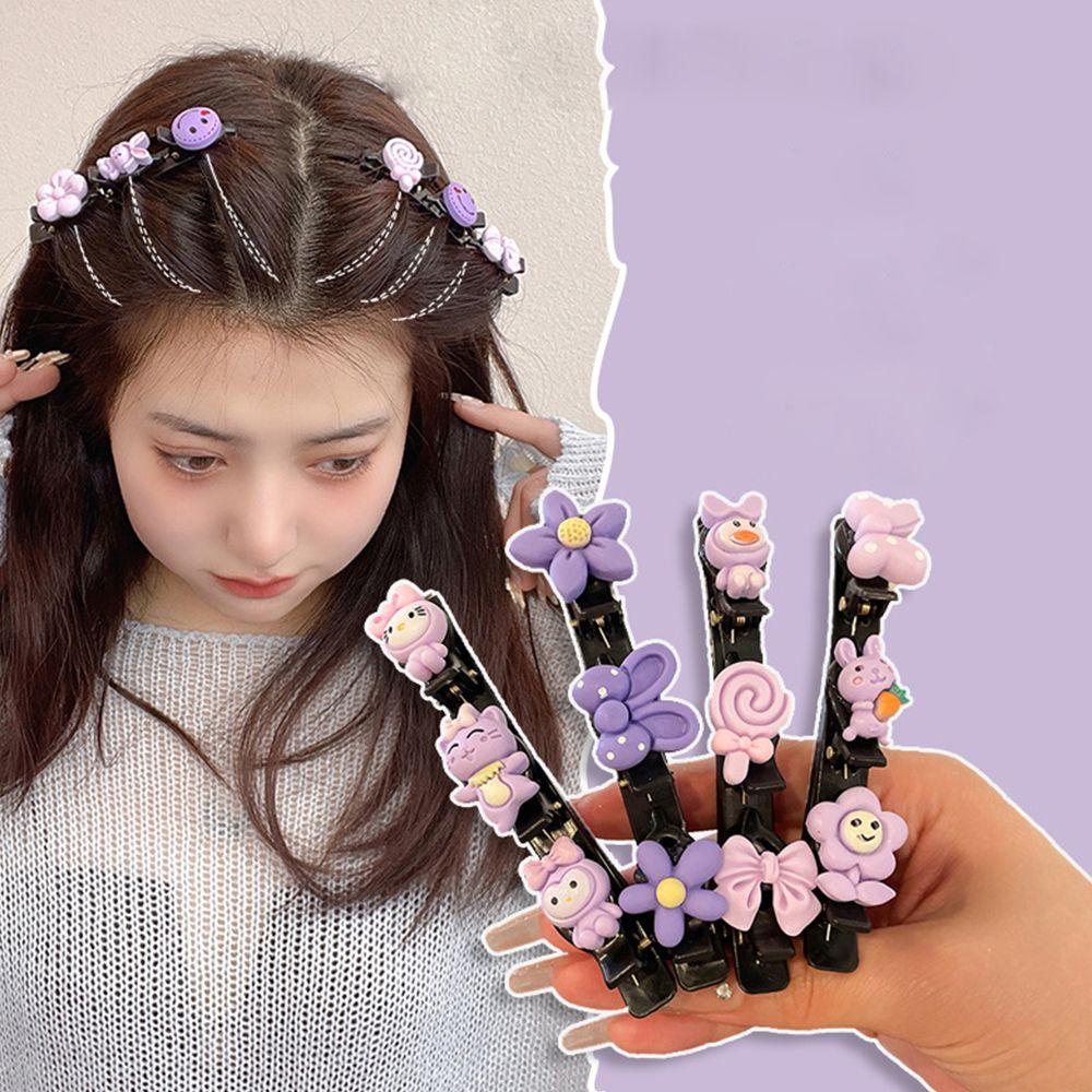 Needway   Braided Side Clip Retro Anak Perempuan Sangat Peri Cinnamoroll Temperamen Gaya Korea Jepit Rambut