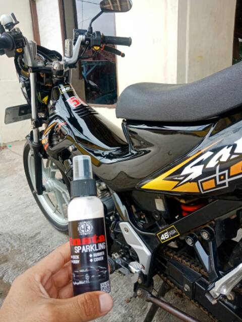 Pengkilap Body Motor / Mobil Insta Sparkling 100ml dijamin kinclong