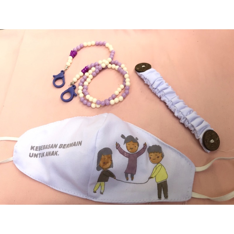 Makosta Design 2 | Masker, Konektor, Strap Anak | Starter-Pack/Set Produk