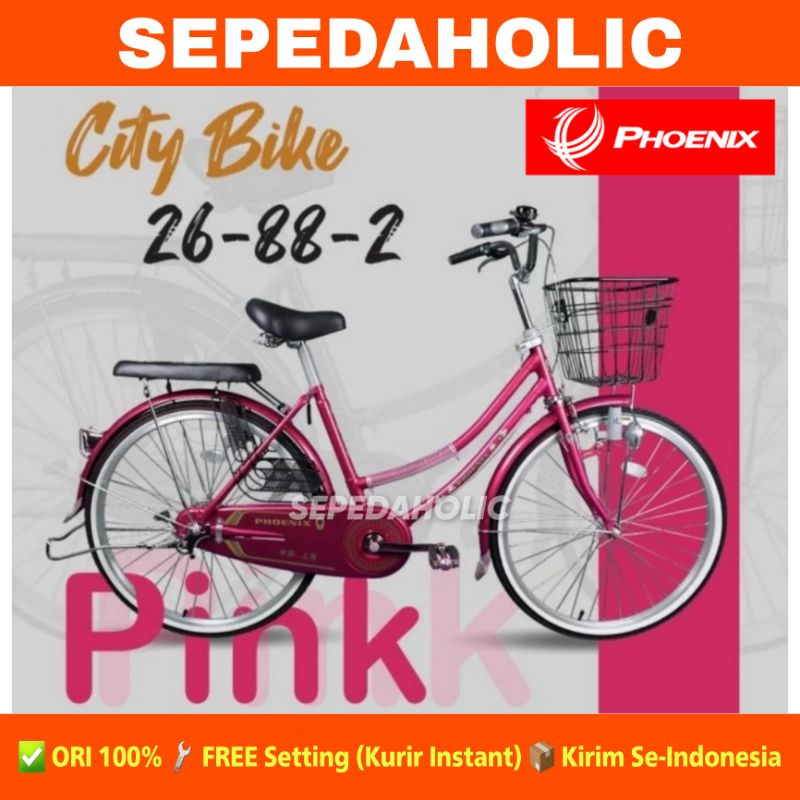 Sepeda Keranjang Dewasa PHOENIX 88 2 / 88-2 Ukuran 24 & 26 Inch City Bike