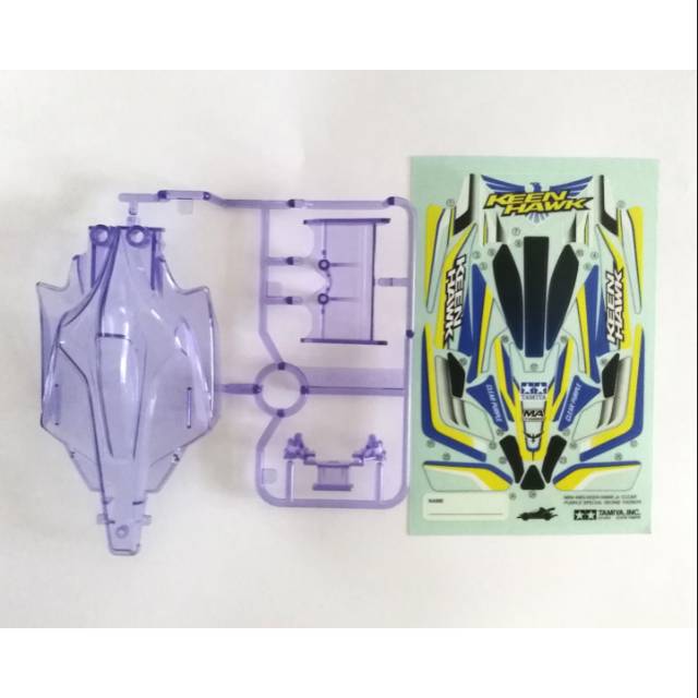 Body dan stiker Keen hawk jr clear purple
