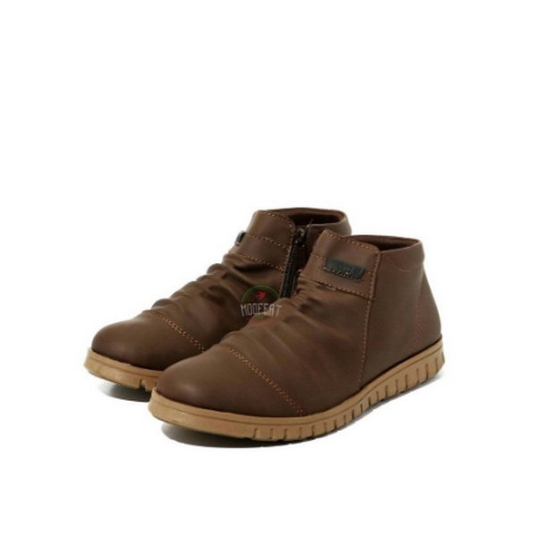 SEPATU KULIT ASLI CASUAL PRIA COKLAT - SEPATU KASUAL KULIT ASLI