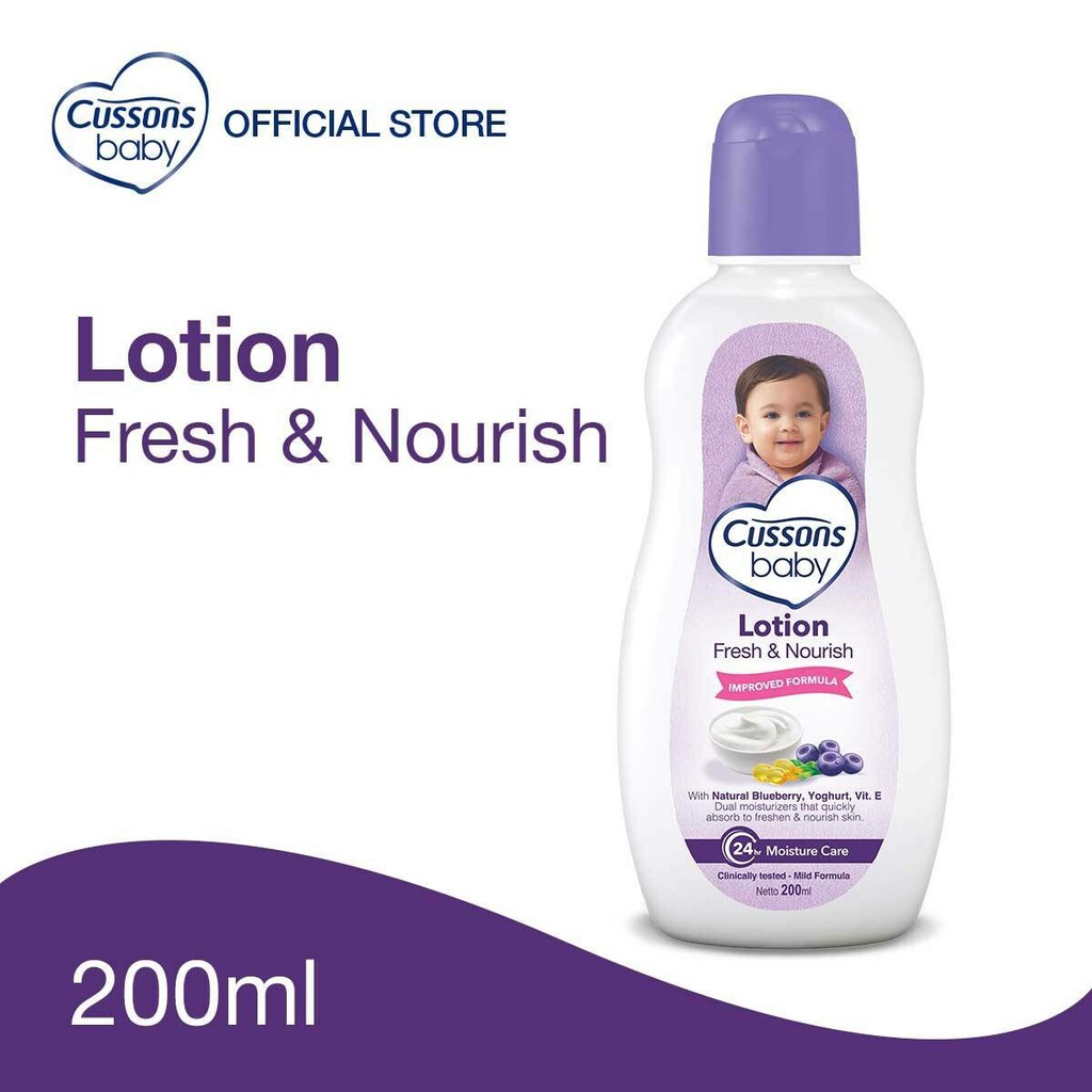 Cussons Baby Lotion Fresh &amp; Nourish 200ml - Perawatan Kulit