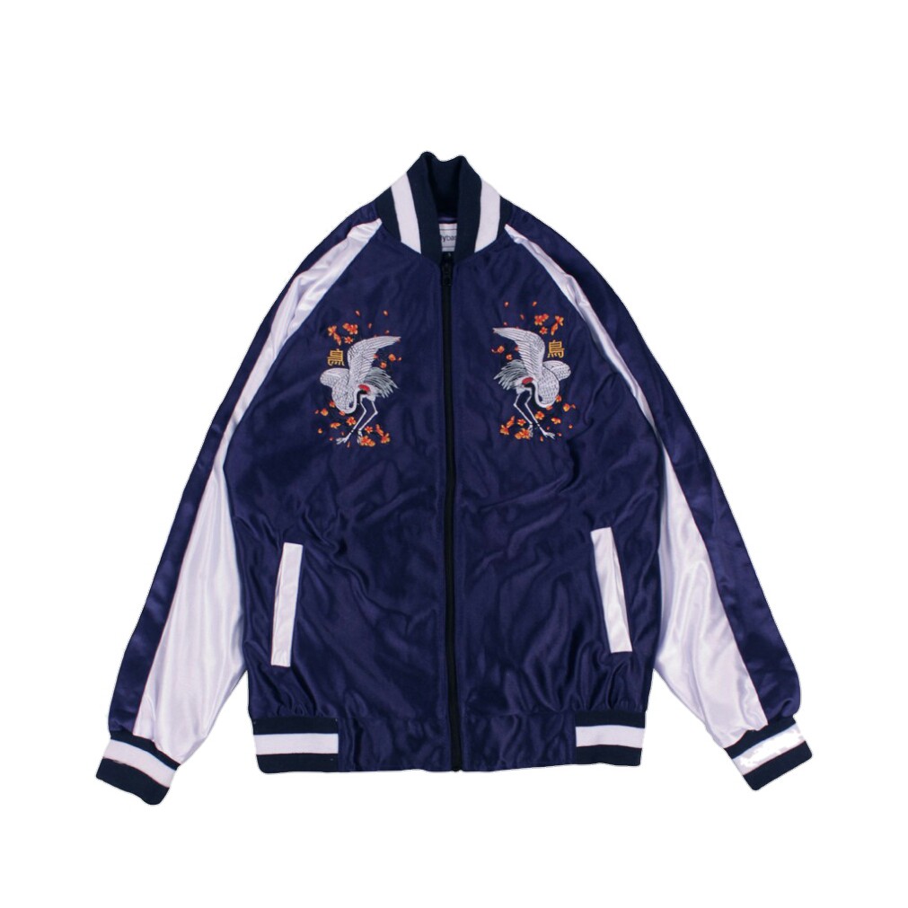 Sukajan Tsurutori Navy White Vol II