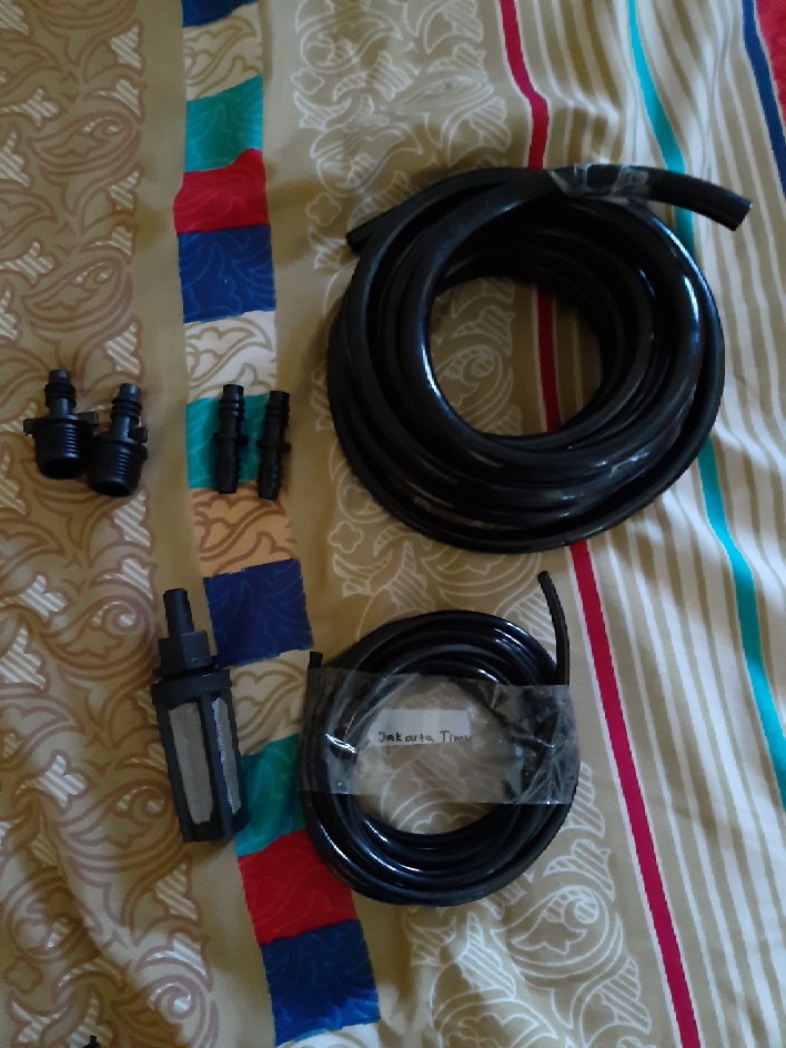 Selang Pe 3 X 5mm Alat Siram Hose Irigasi Hidroponik Fertigasi Sprayer Hdpe Taman Kebun Kran Air