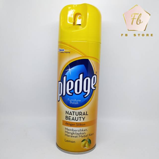 Pledge aerosol lemon 170g furniture polish Shopee Indonesia