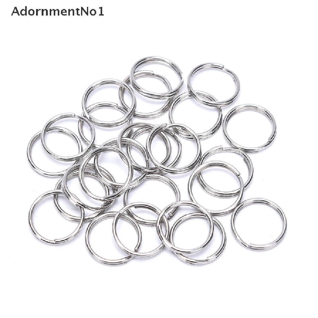(AdornmentNo1) 50pcs Klip Kait Lobster Bahan Metal Dengan Gantungan Kunci Untuk Perhiasan DIY