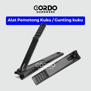 gunting kuku alat pemotong kuku besar stainless hitam