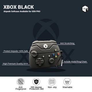 Xbox Stick Game Console AirPods Pro Case Silicone Case Bumper Black