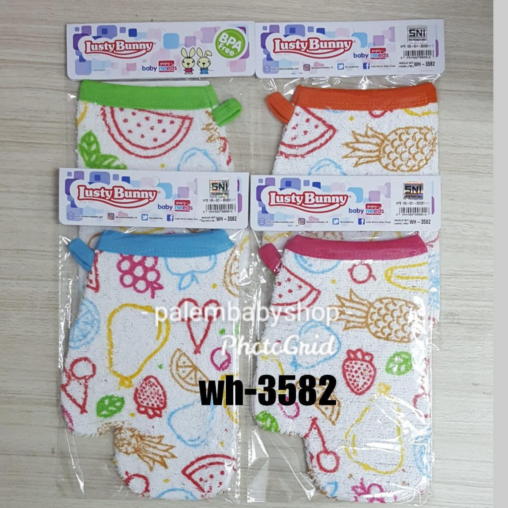 Lusty Bunny Washlap Baby/lap mandi bayi