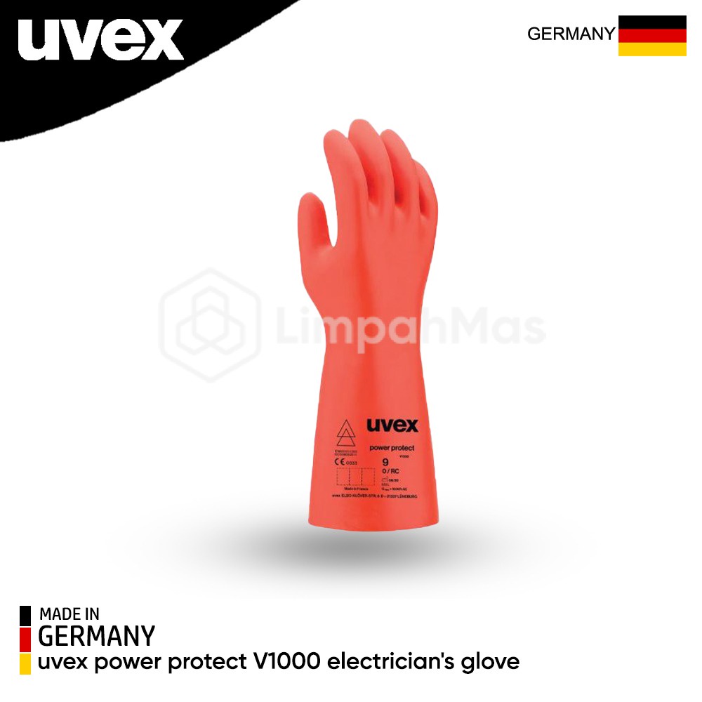 Jual Uvex Safety Gloves Power Protect V1000 Electrician's/Teknisi Kelistrikan 60840 Indonesia