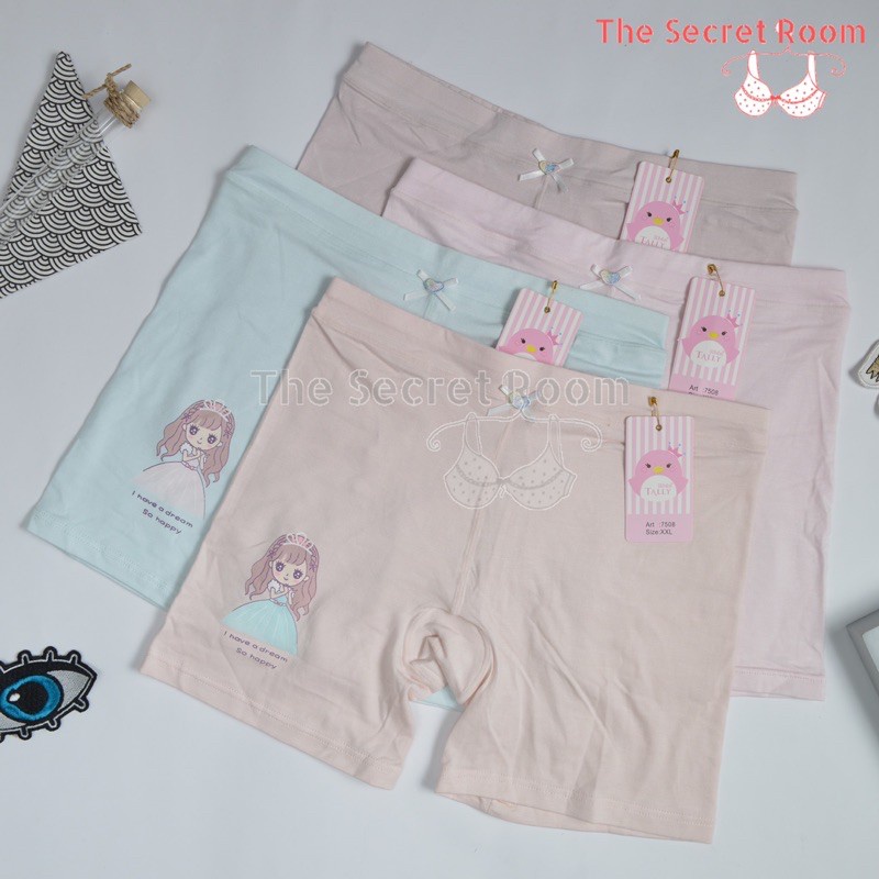 MOTIF RANDOM - TALLY KIDS GIRL 7964 HOTPANTS - CD CELANA DALAM BOXER ANAK CEWEK PEREMPUAN -TALLY KIDS GIRL 7508 | CD CELANA DALAM BOXER ANAK CEWEK PEREMPUAN | BAHAN KATUN I SIZE L - XXL