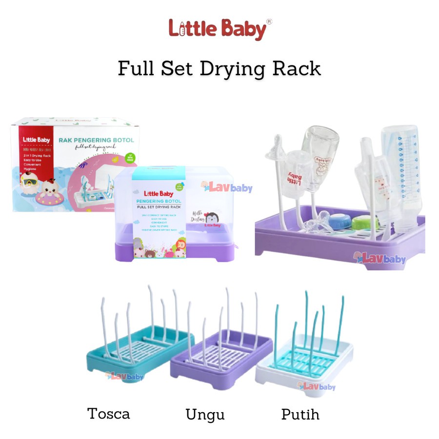 Little Baby Drying Rack / Rak Pengering Botol Pakai Tutup