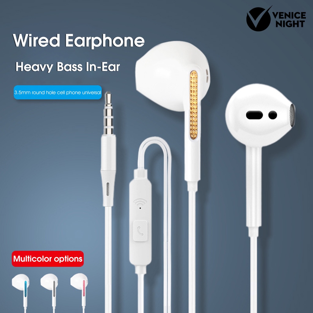 (VNEP) (Berkabel) S40 Earphone In ear HiFi Mega Bass Ergonomis Universal Untuk Handphone