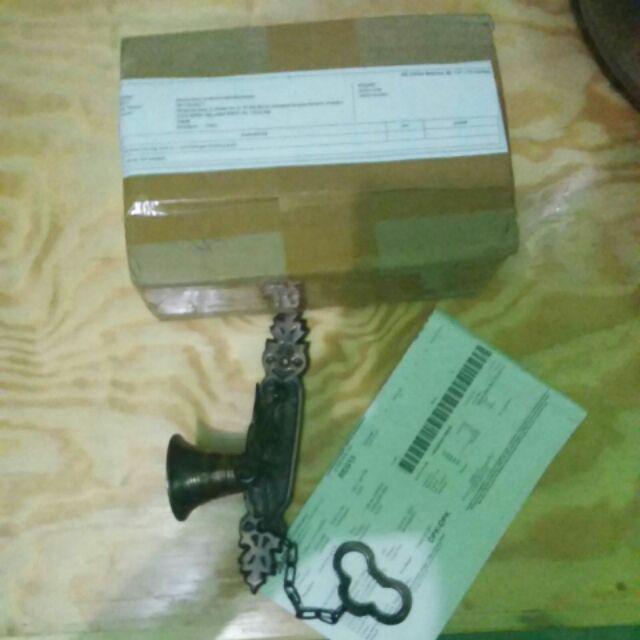 Bel Pintu Lonceng Antik Isi 1 Dari Kuningan Finishing Antik Terlaris