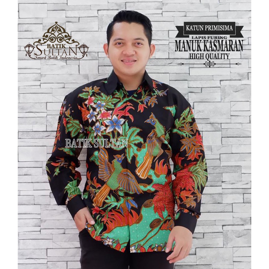 Manuk Kasmaran Kemeja Batik Pria Panjang Full Furing by Batik Sultan