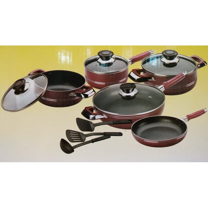 Panci Teflon Set Anti Lengket NITONDO (A12)