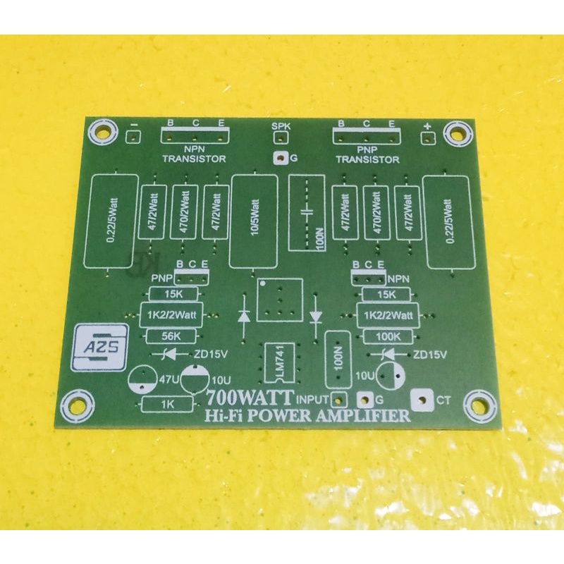 PCB Power Amplifier OCL 700W Mono Out Colektor