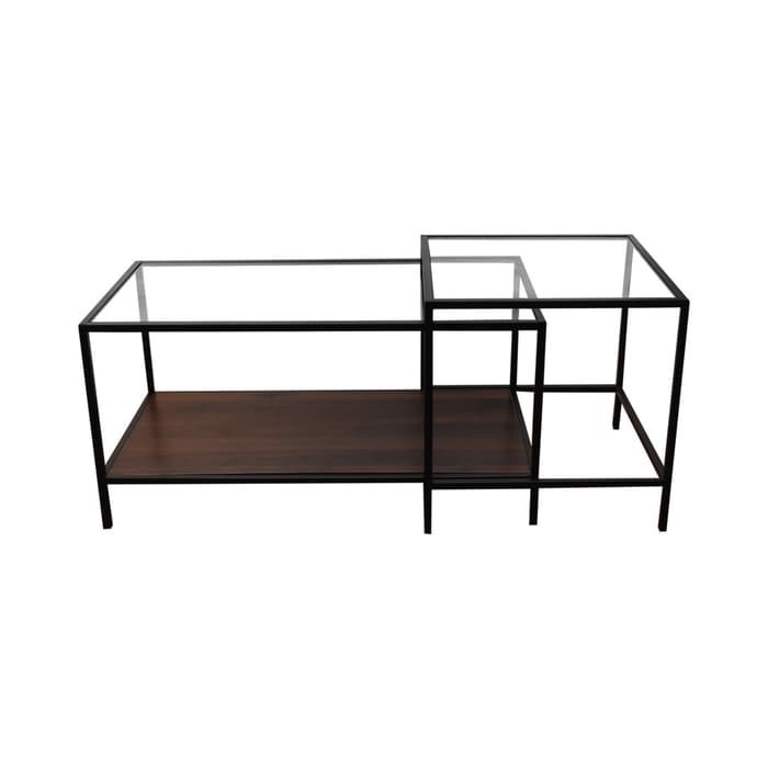 INFORMA Meja Tamu - SEAFORD COFFEE TABLE RECT CLEAR WALNUT MS17