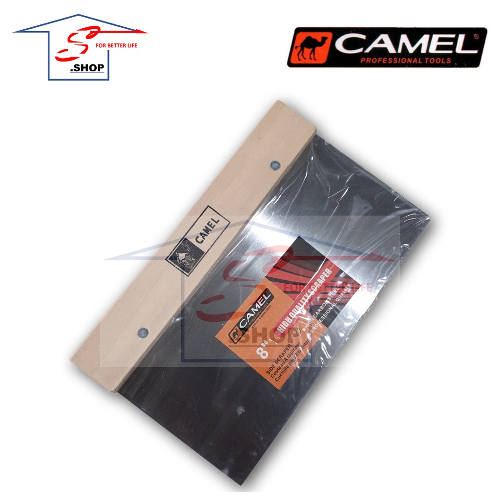 Skrap Gagang Kayu / Scraper / Skrap Gypsum / Kape Gypsum 8" CAMEL