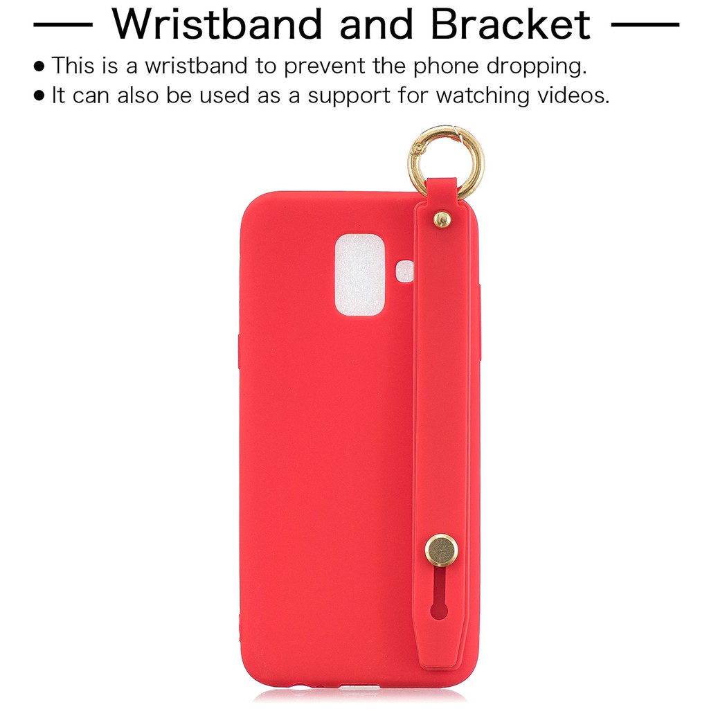 Casing Samsung galaxy A8 Plus 2018 Cute Writst band TPU