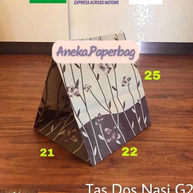 

Paperbag Paper Bah Dos Nasi Motif DN20 21x22x25 Tas Kertas Kraft Goodie Bag Terlaris