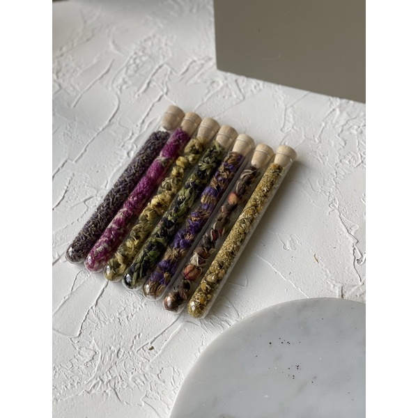 

Tea and Flower Tea In Tube / Teh dalam tabung / Souvenir / Hadiah100x12mm