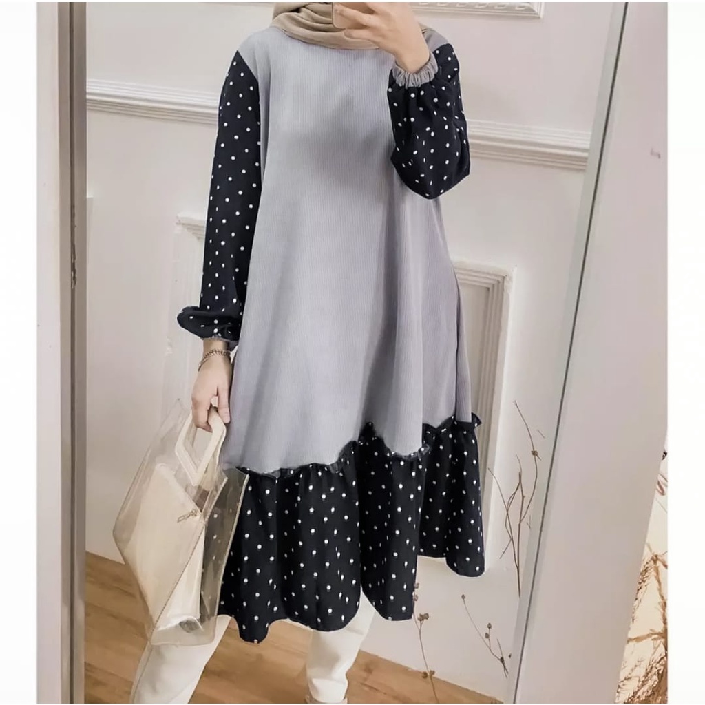 RANUM LONG TUNIK / TUNIK COMBI POLKA