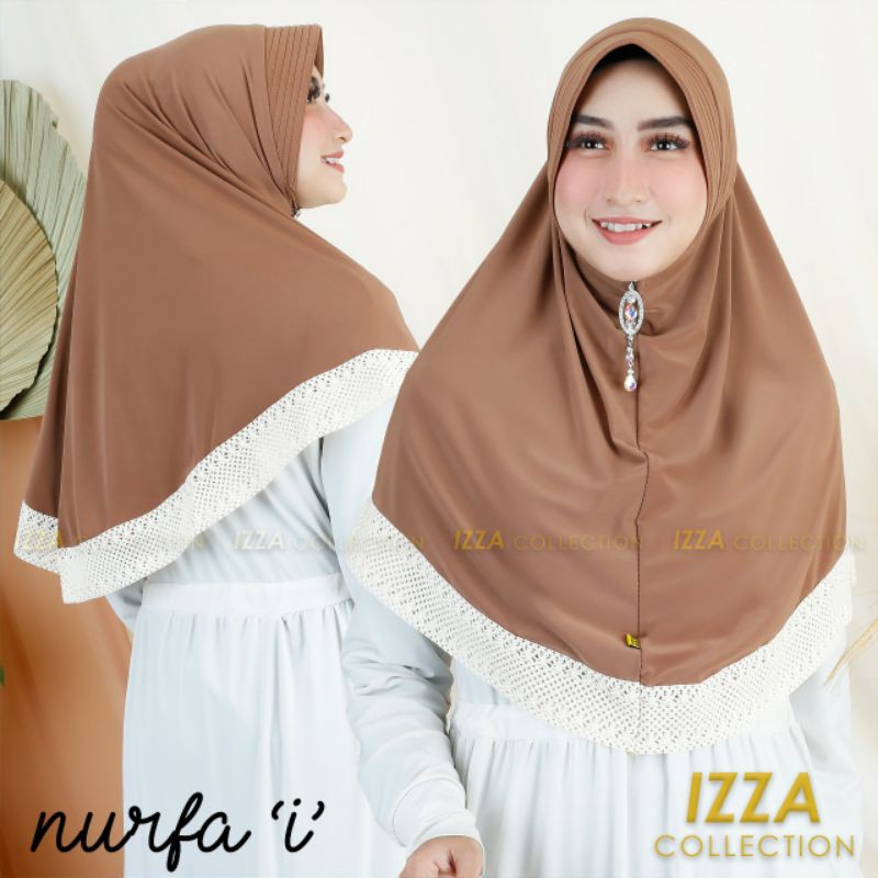 HIJAB RENDA RAJUT  BERGO INSTAN JERSEY KOREA BRAND IZZA COLLECTION
