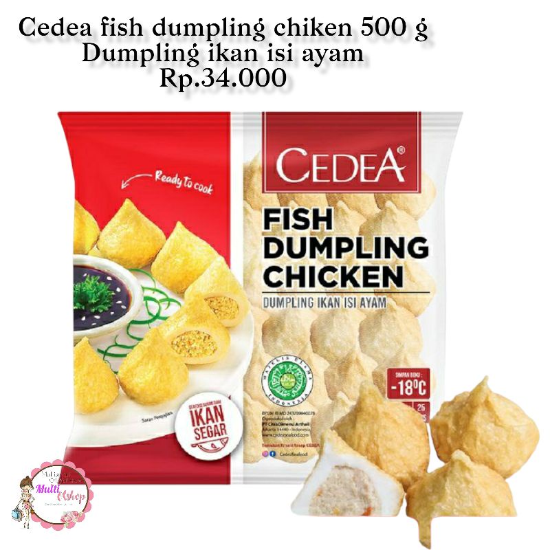 

DUMPLING IKAN ISI AYAM CEDEA FISH DUMPLING IKAN 500 GR