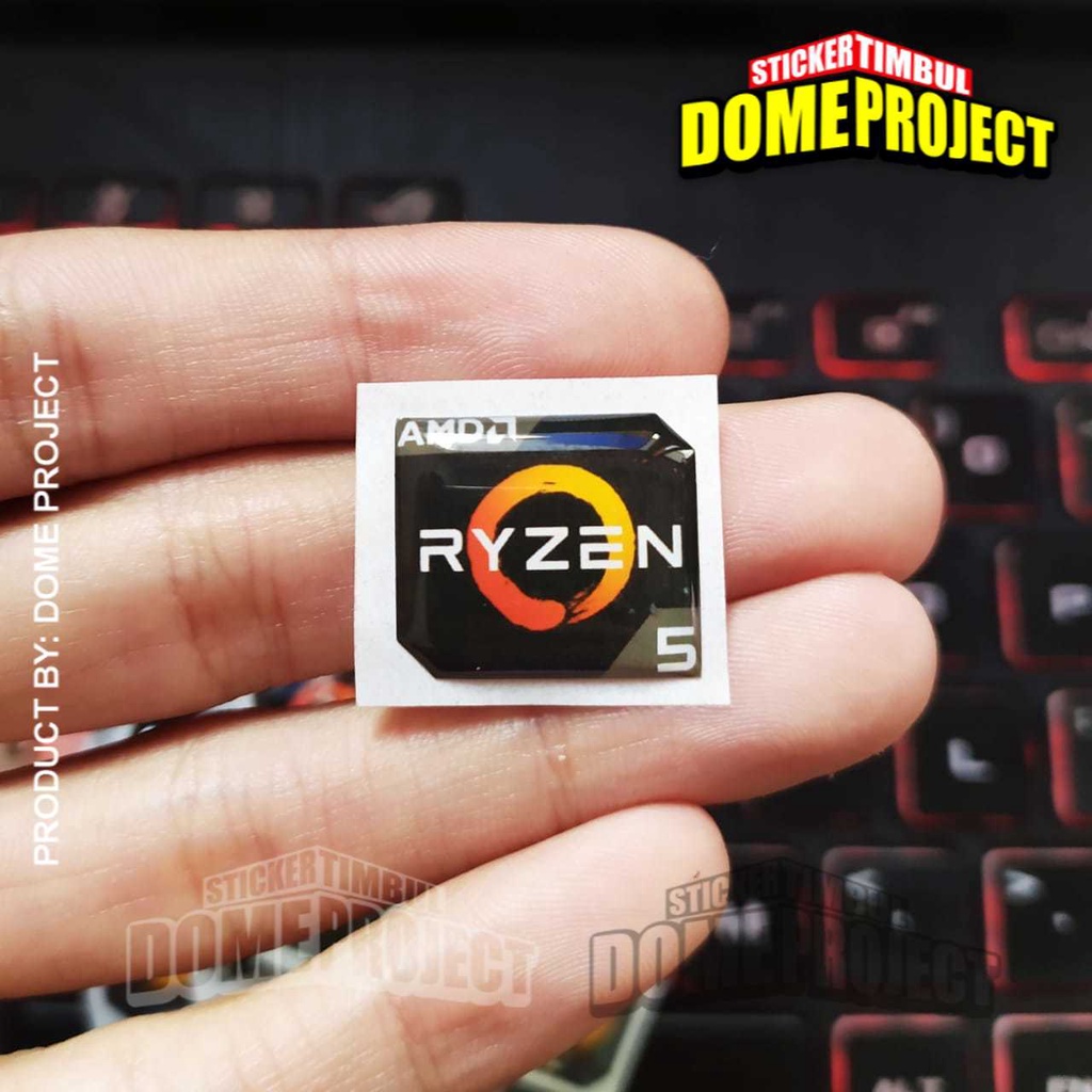 STIKER TIMBUL EMBLEM LAPTOP KOMPUTER PC LOGO VGA AMD RYZEN 5 AKSESORIS AESTHETIC KEREN