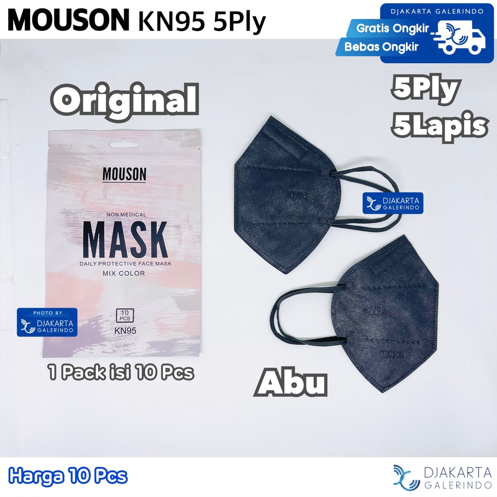 Masker KN95 5Ply Tebal isi 10Pcs