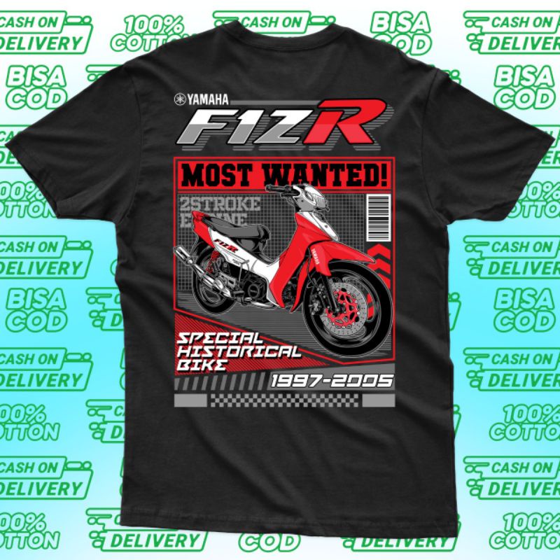 kaos FIZ R kaos pria distro kaos yamaha FIZ R kaos katun combed