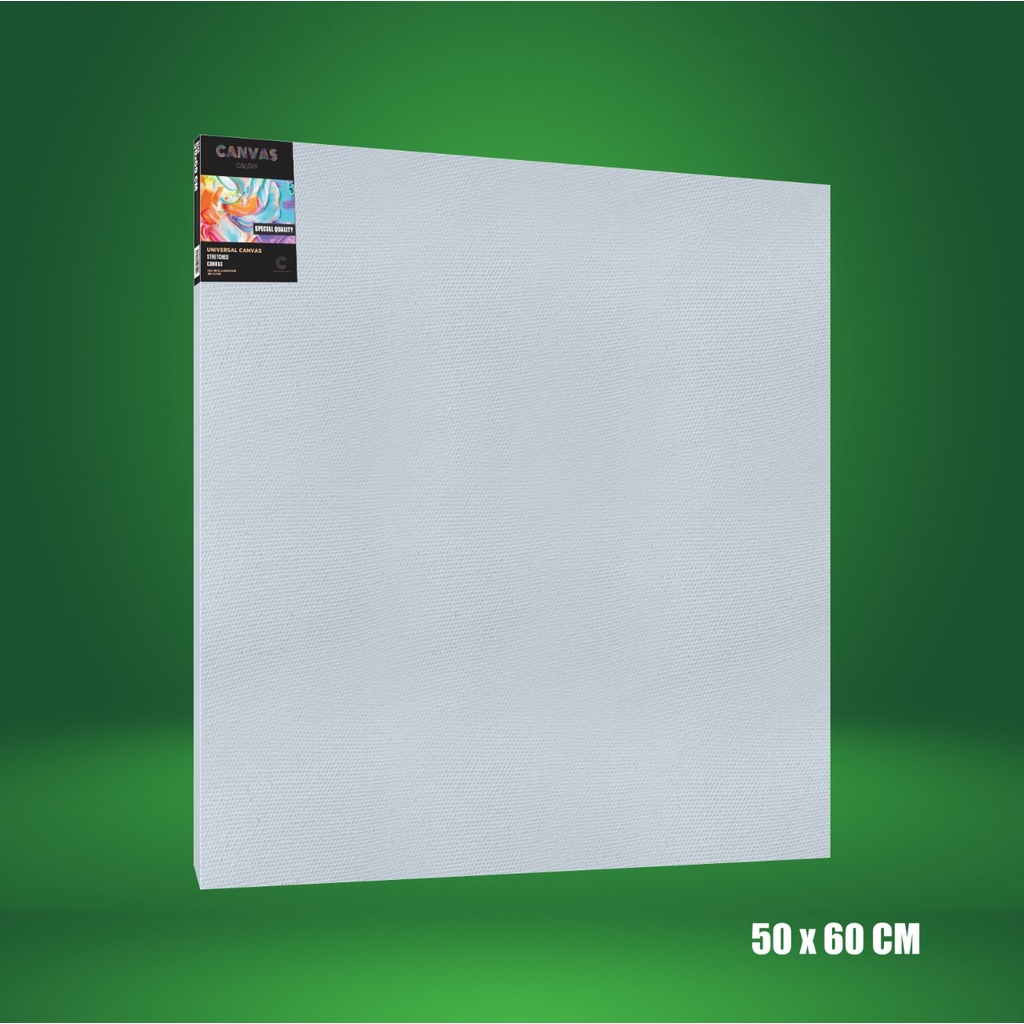 

KANVAS LUKIS 50X60 CM / WHITE CANVAS 50X60 CM / STRETCHED CANVAS - HIGH QUALITY (BIG WOOD)