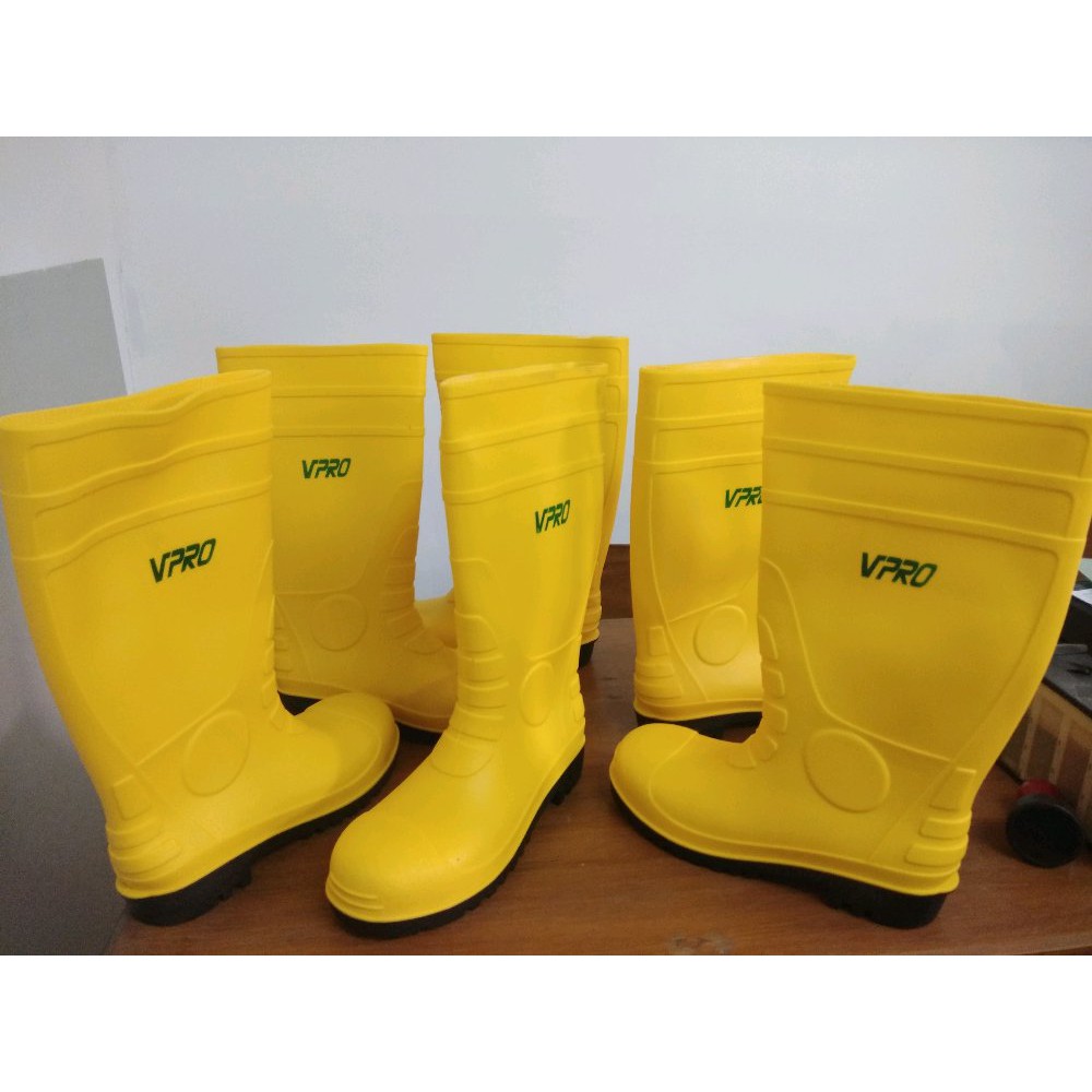 PROMO !!! VPRO Safety Boots / Sepatu Boots Kuning PVC Vistar High Quality