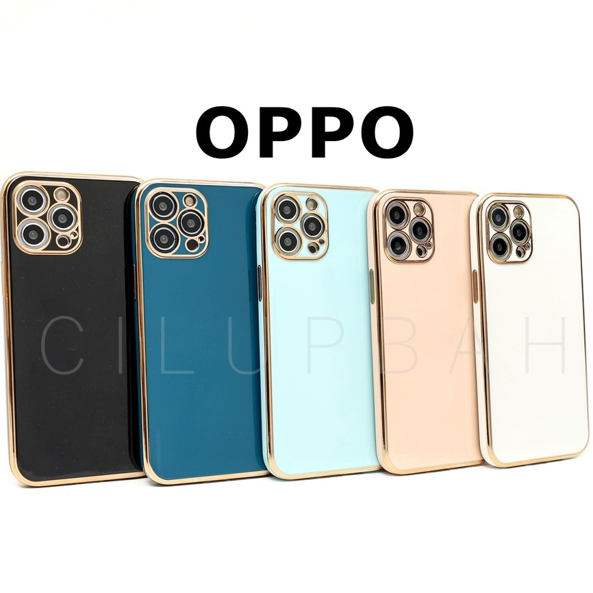 6D Plating List Full Lens Cover Soft Case (2) Oppo A1K A54 A74 A16 A3S A11K A15 A37 A71 A33 2020 A5 2020 A31 2020 A52 RENO4F RENO5F