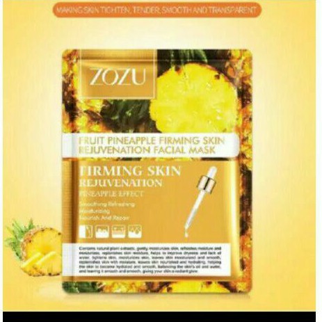 Zozu Fruit Extract Series |Serum Face Mask|Masker Buah|Masker Wajah|Masker Muka