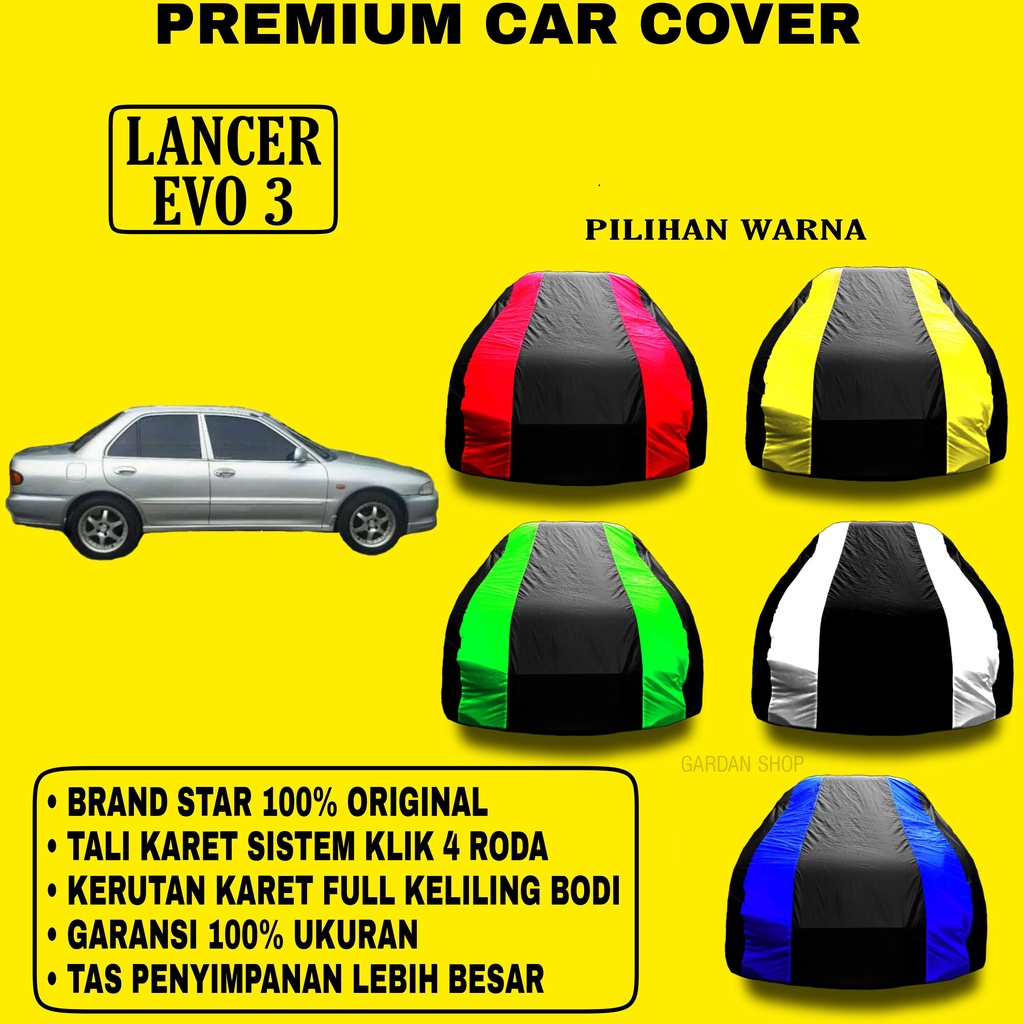 Body Cover LANCER EVO 3 Garis 2 WARNAPenutup Pelindung Bodi Mobil Lancer evo 3 PREMIUM