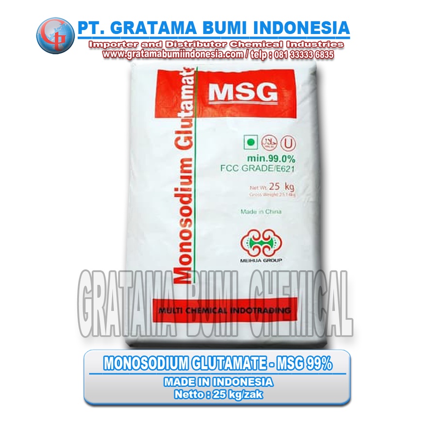 

MSG - Micin - Monosodium Glutamate 99 %25 KG